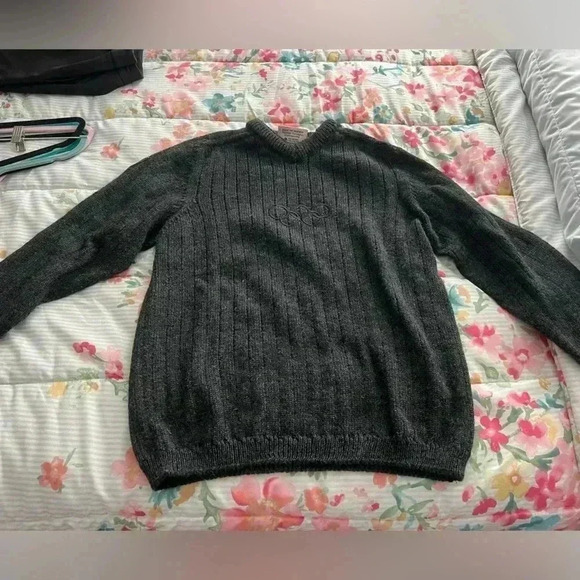 Dale of Norway | Dark Grey Olympic Norwegian Wool Sweater | Size L - Picture 5 of 9